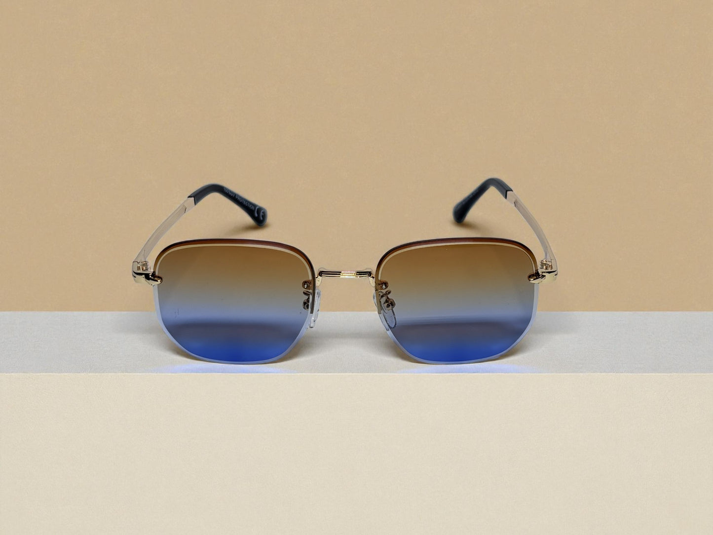 London Shadow - Gold & Brown/Blue