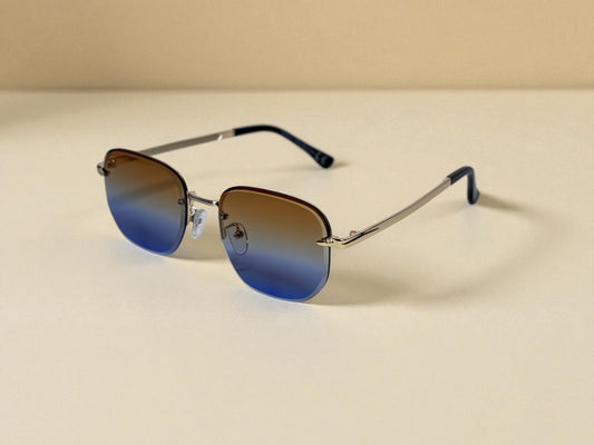 London Shadow - Gold & Brown/Blue